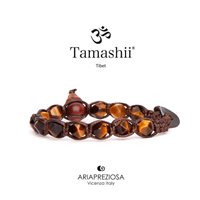 Bracciale Tamashii Diamond Cut in Pietre dure Occhio di tigre BHS911-214 - BHS911-214